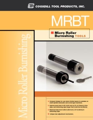 Micro Roller Burnishing Tools MRBT Brochure